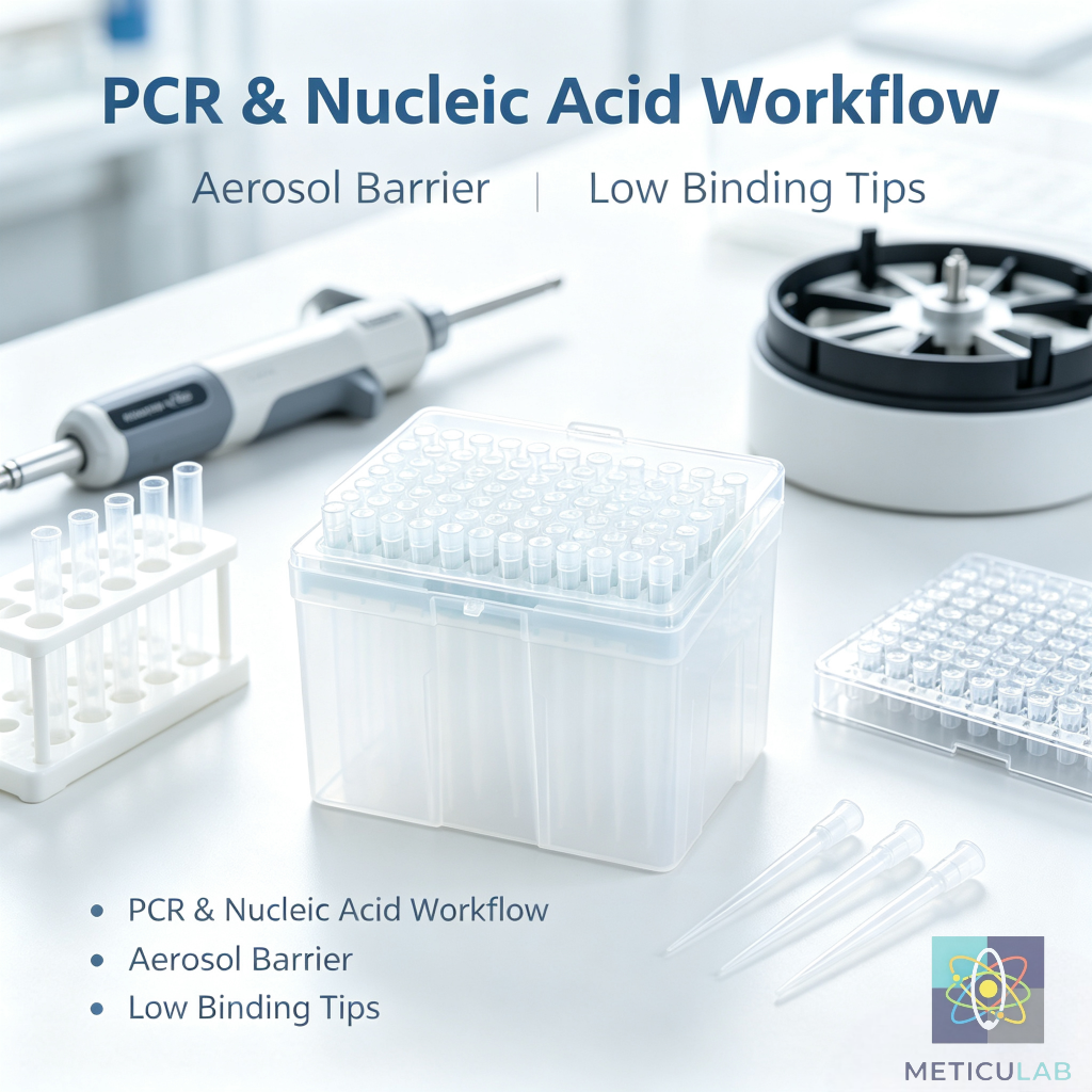 METICULAB™ 200μL Extra-Long Filter Pipette Tips | 90mm Design for Deep-Well Plates - Sterile, Low Retention