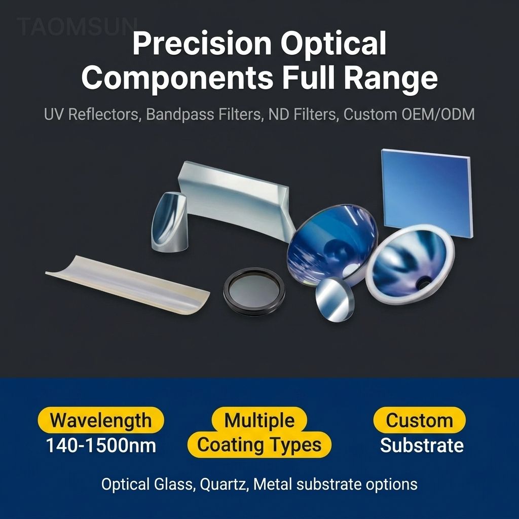 UV Bandpass & Edge Filters 190nm-450nm for Mercury Line & Excimer Laser Systems