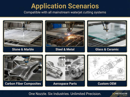How to Choose Waterjet Nozzle Material? Ruby vs Tungsten Carbide vs Sapphire SEO Page title	How to Choose Waterjet Nozzle