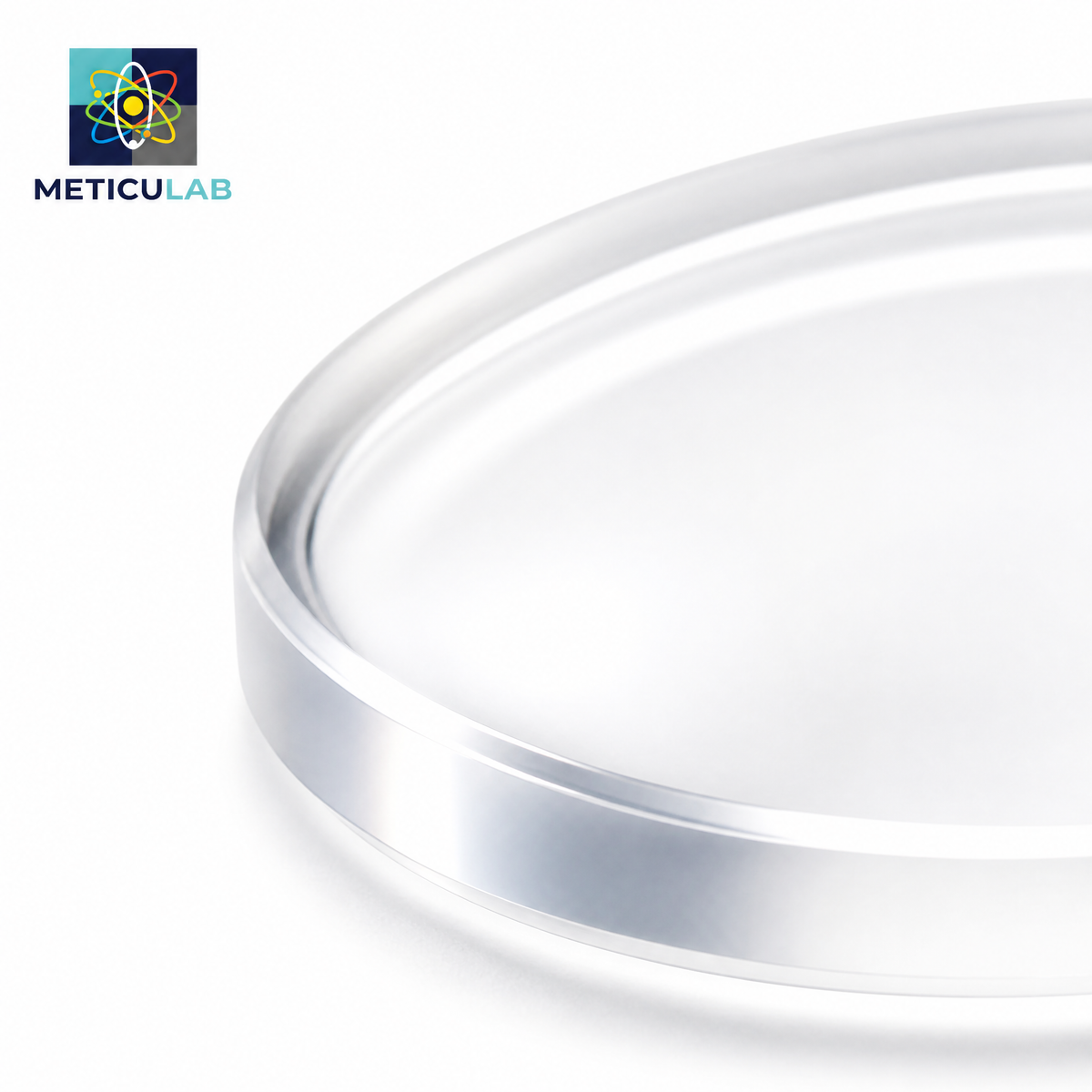 METICULAB UV-Grade CaF₂ Biconcave Meniscus Lens