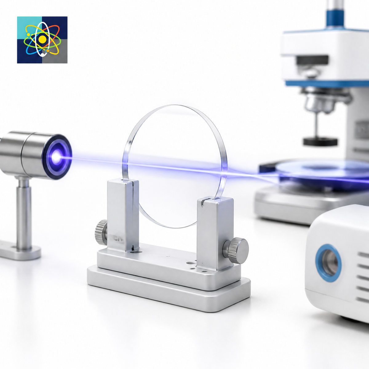 METICULAB UV-Grade CaF₂ Biconcave Meniscus Lens