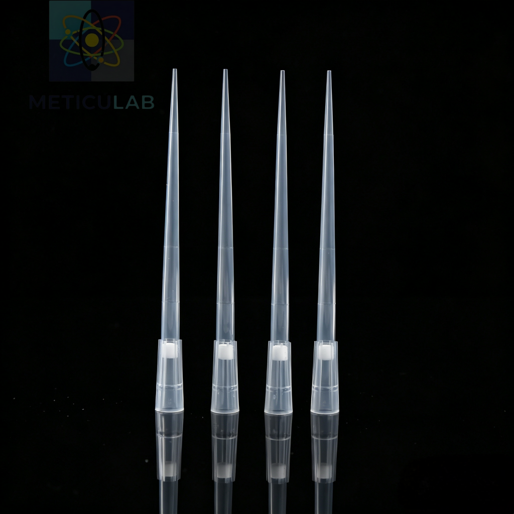 METICULAB™ 200μL Extra-Long Filter Pipette Tips | 90mm Design for Deep-Well Plates - Sterile, Low Retention