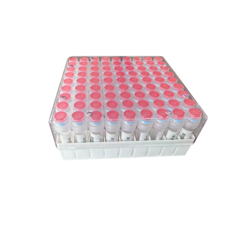Meticulab 81 Well Cryo Storage Box, PC PP Paper Freezing Box Compatible with 2.0mL 1.8mL Cryovial