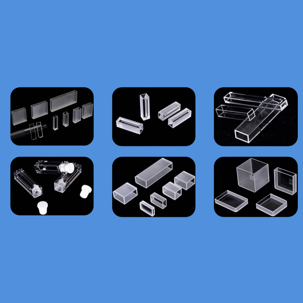Standard Optical Cuvettes for Spectrophotometers