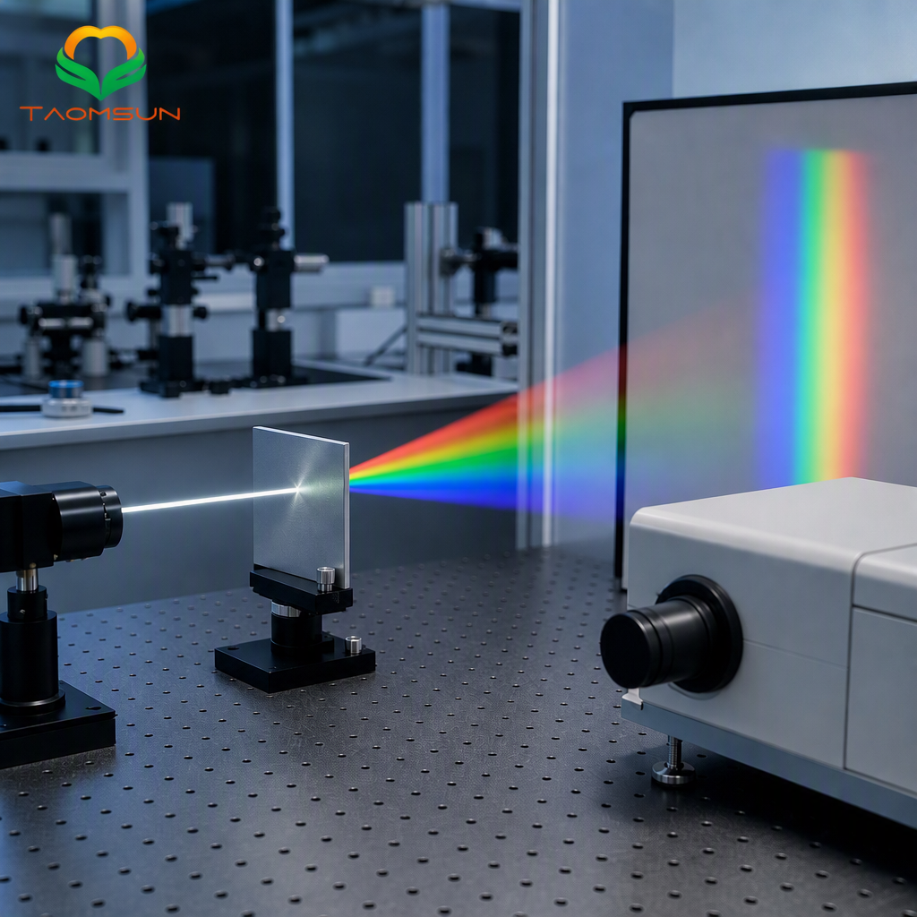 Plane Ruled Blazed Diffraction Grating for UV‑Vis Spectroscopy System