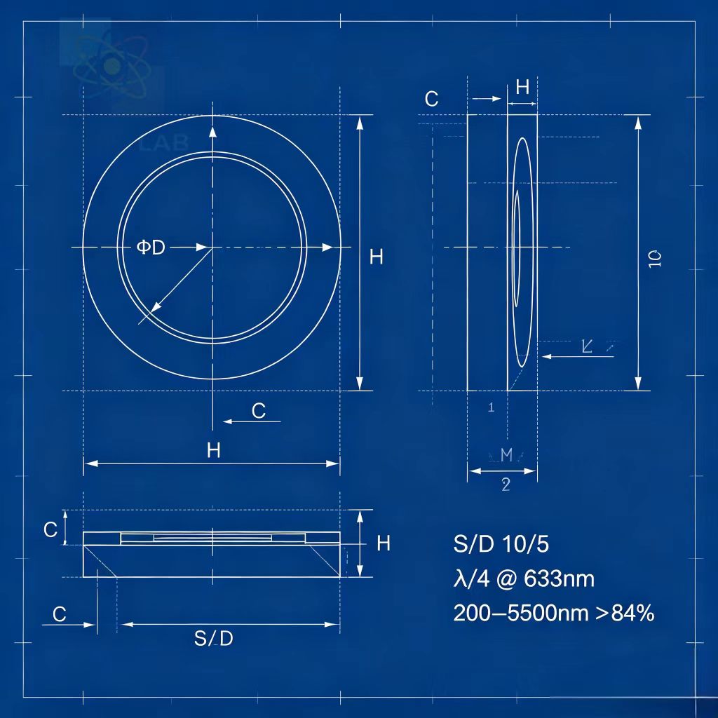 METICULAB™ Precision Sapphire Optical Window | Ra 0.2nm Atomically Flat & Z-cut ±0.1° - UV to Mid-IR Solution