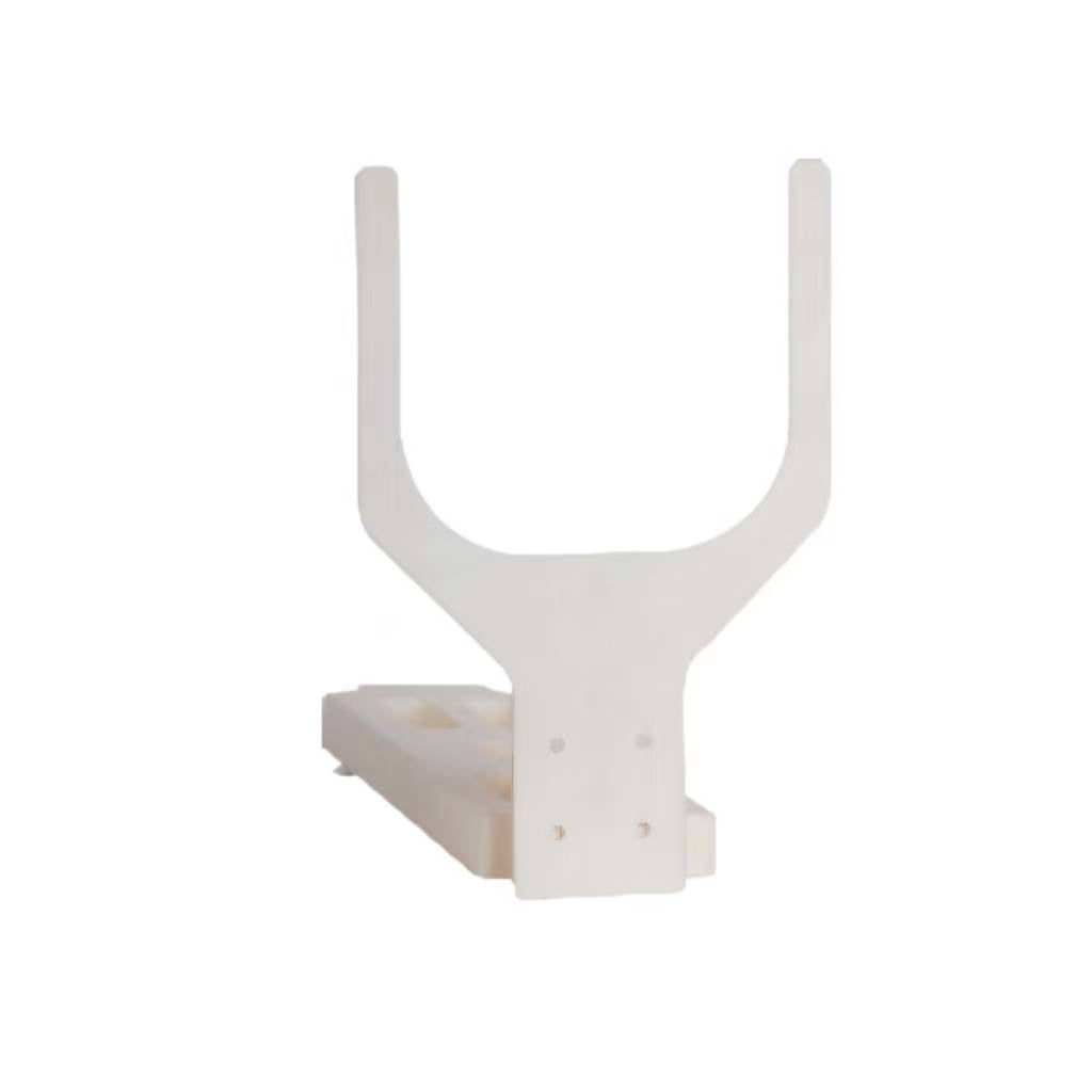 Custom U-shaped ceramic component for industrial equipment, drawing-based manufacturing
