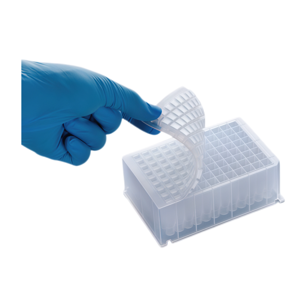 Meticulab sealing films for microplates, adhesive and heat-seal options for sample storage and PCR applications