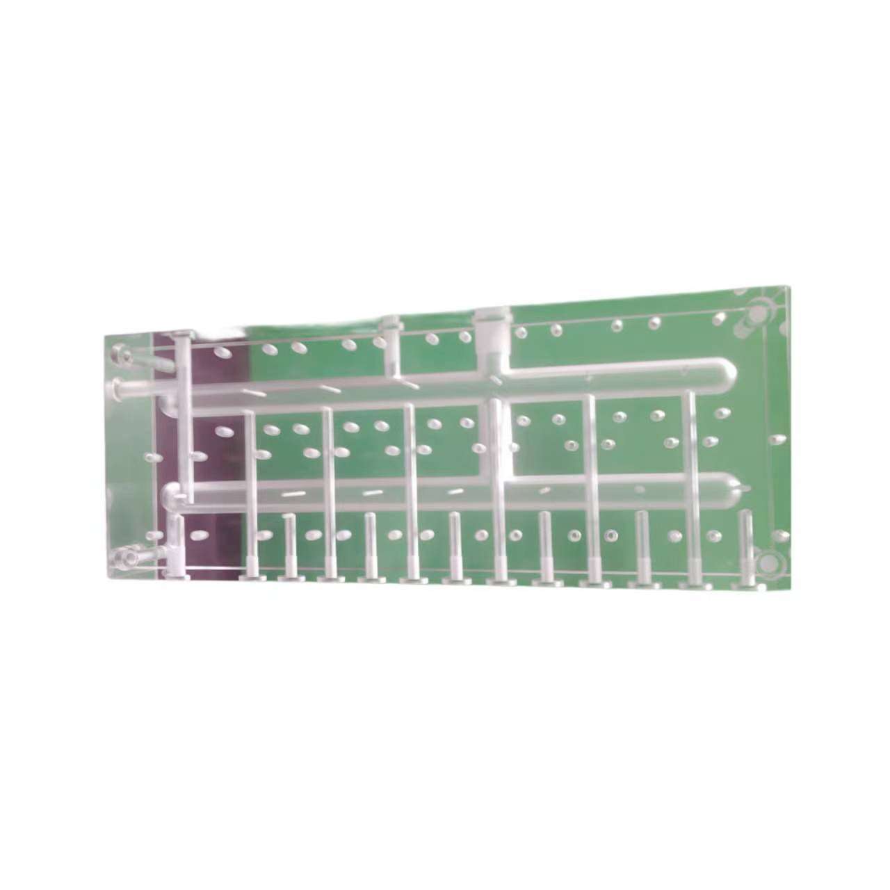 Microfluidic channel mold with precision flow paths for organ-on-a-chip and cell culture platforms