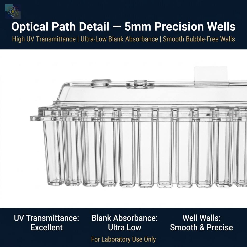 METICULAB™ Compatible Reaction Cuvette for Hitachi 7180 7600 | Multi-Cell Optical Grade Replacement