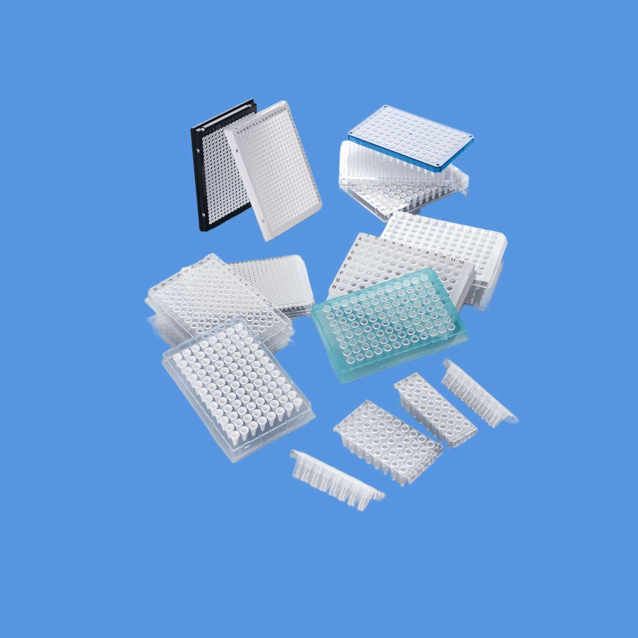 PCR plates and sealing films designed for secure sealing during thermal cycling applications