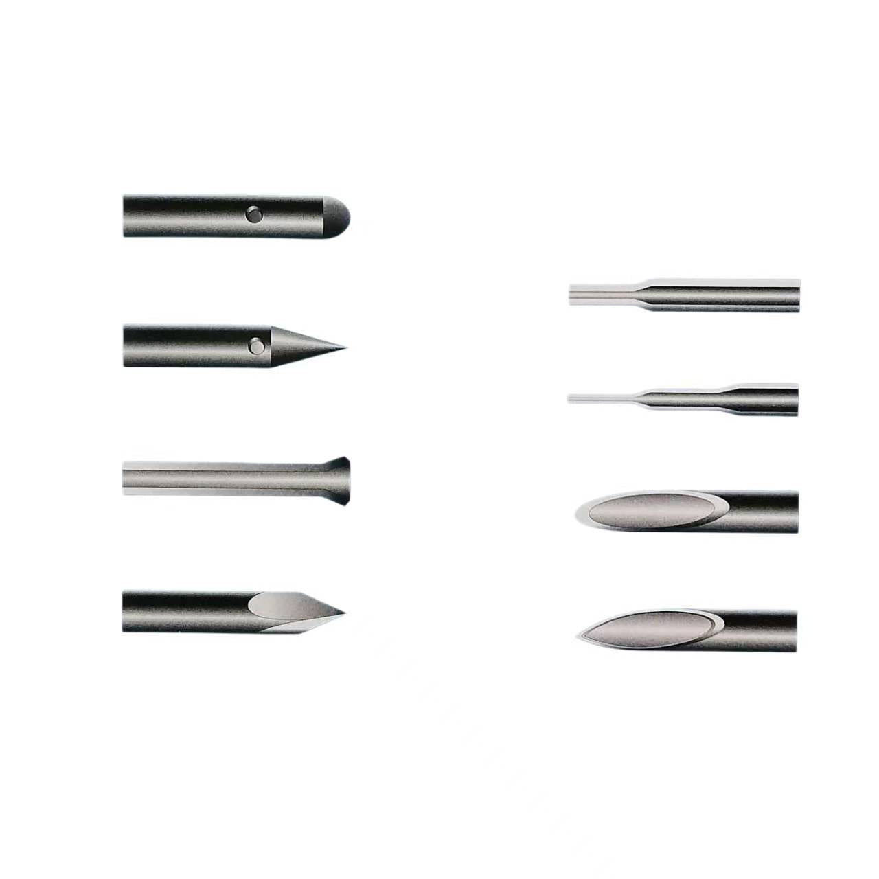 Close-up of precision stainless steel tube showing surface finish, custom tubing for laboratory equipment