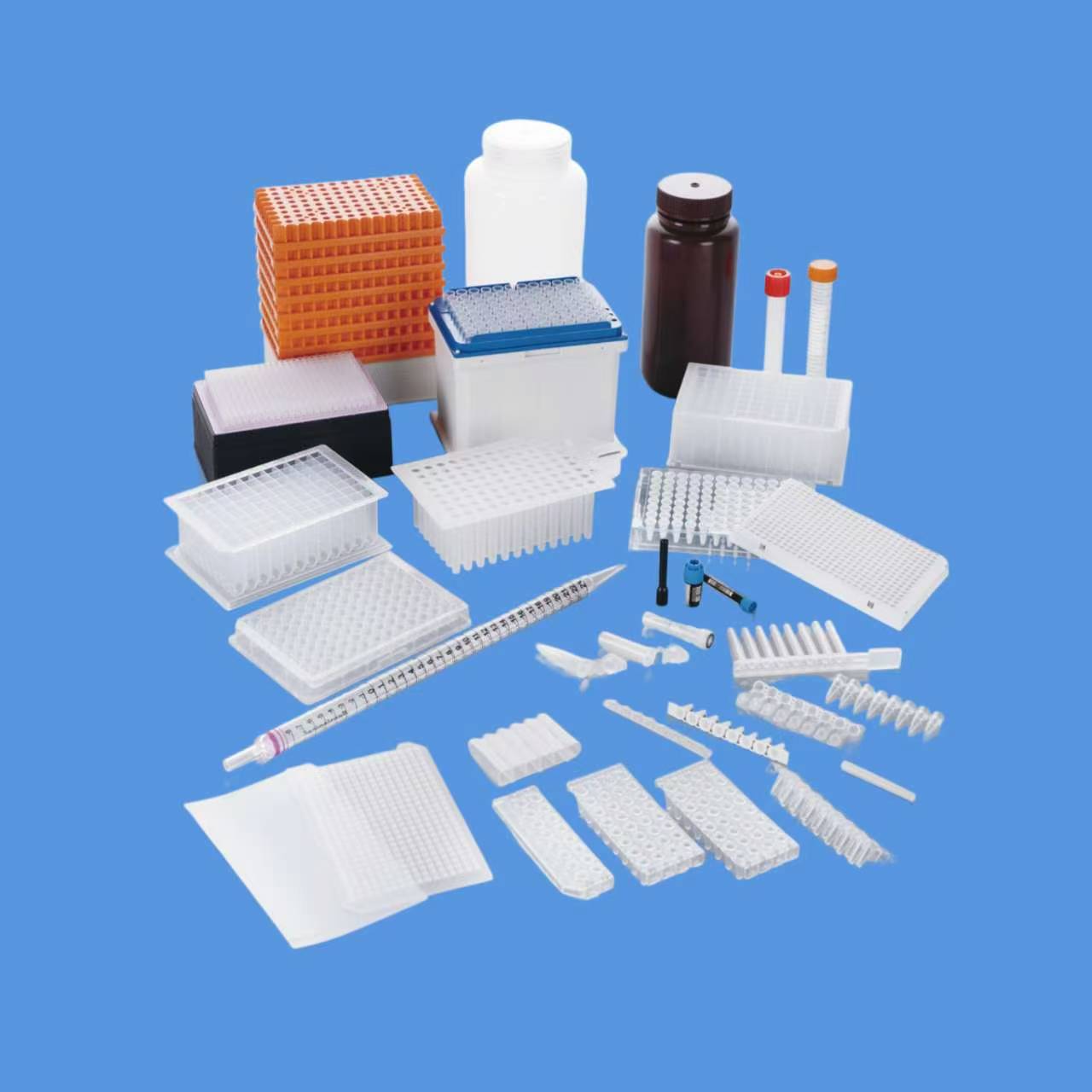 Premium pipette tips, automation-compatible, low-retention, certified clean for high-throughput labs