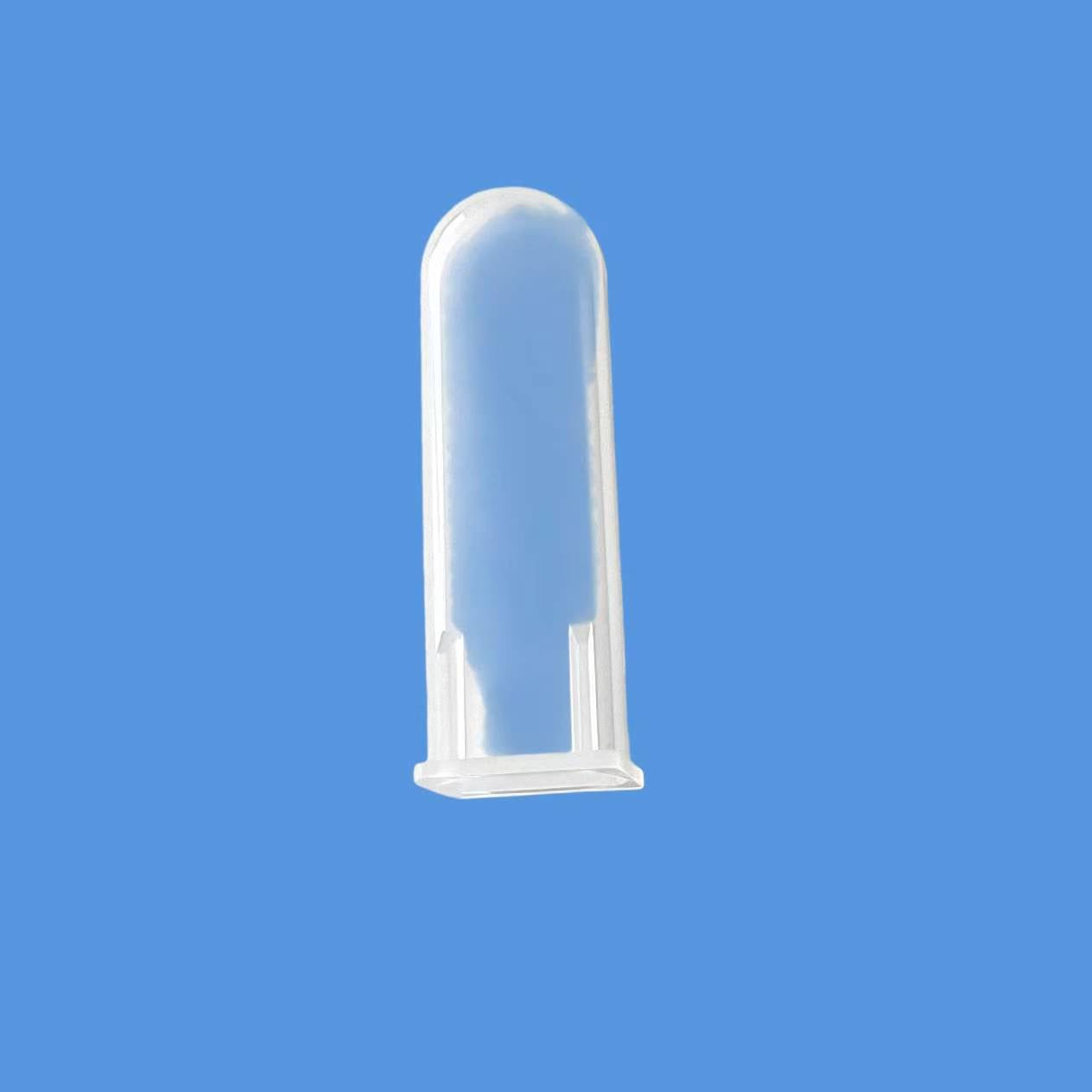 Close-up view of precision-molded chemiluminescence reaction cup compatible with XP and AT analyzers